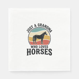 Servilleta De Papel Camiseta de diseño vintage de grabado de la abuela