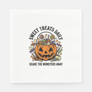 Servilleta De Papel Camiseta de dulces de Halloween Diseño de monstruo