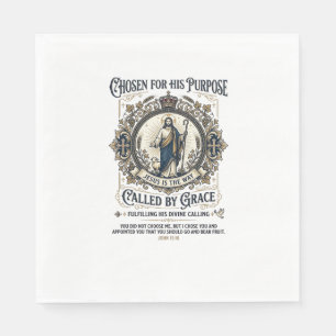 Servilleta De Papel Camiseta de electricista Jesús Diseño basado en la