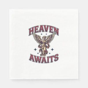 Servilleta De Papel Camiseta de grabado vintage de ángel gótico que es