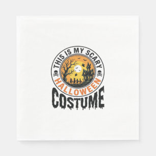 Servilleta De Papel Camiseta de grabado vintage de disfraz de Hallowee