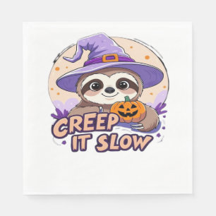 Servilleta De Papel Camiseta de Halloween de Perezoso Lindo � Divertid