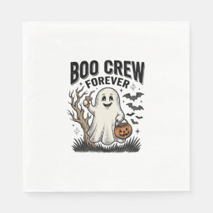 Servilleta De Papel Camiseta de Halloween Fantasma Vintage Boo Crew Fo