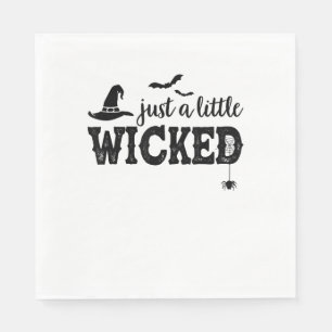 Servilleta De Papel Camiseta de Halloween para mujeres un poco malvada