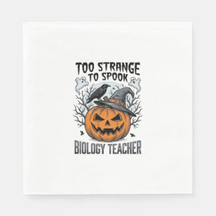 Servilleta De Papel Camiseta de Halloween para profesor de biología Cu