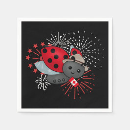 Servilleta De Papel Camiseta de mariposa del Día de Canadá