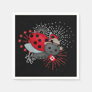 Servilleta De Papel Camiseta de mariposa del Día de Canadá