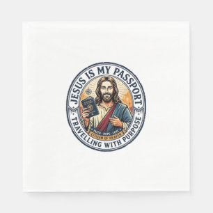 Servilleta De Papel Camiseta de Misiones Globales Misioneras de Jesús 