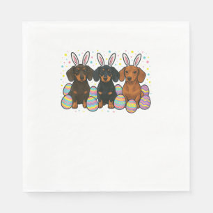 Servilleta De Papel Camiseta de Pascua de Dachshund