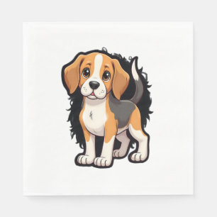 Servilleta De Papel Camiseta de perro Beagle