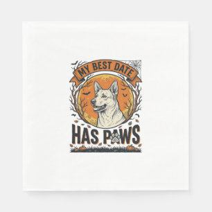 Servilleta De Papel Camiseta de perro de Halloween para padres orgullo