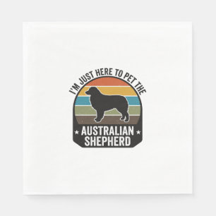 Servilleta De Papel Camiseta de perro vintage para amantes de Australi