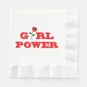 Servilleta De Papel Camiseta de poder chica - Mujeres increíbles femin