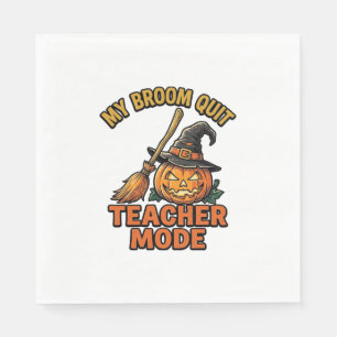 Servilleta De Papel Camiseta de profesor de Halloween divertido diseño