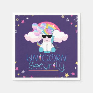 Servilleta De Papel Camiseta de seguridad de Unicorn, bebé arco iris l