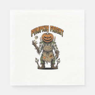 Servilleta De Papel Camiseta de terror de calabaza Arte de Halloween d