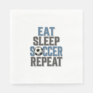Servilleta De Papel Camiseta de tipografía vintage de fútbol Come Duer