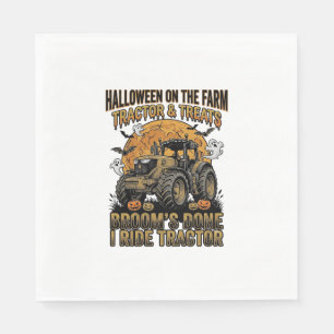 Servilleta De Papel Camiseta de Tractor de Halloween Divertida Bruja d