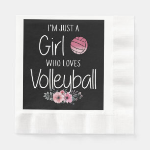Servilleta De Papel Camiseta de voleibol para chicas adolescentes muje