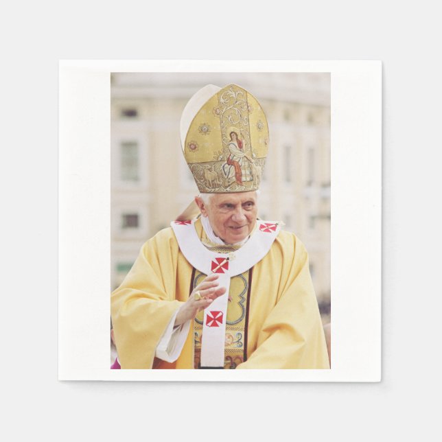 Servilleta De Papel Camiseta del Papa Benedicto XVI (Anverso)