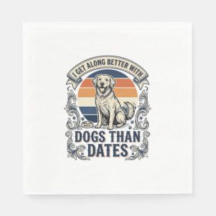 Servilleta De Papel Camiseta divertida para amantes de perros cita de