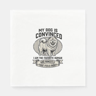 Servilleta De Papel Camiseta divertida para amantes de perros con Chow