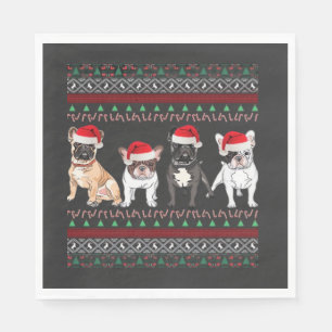 Servilleta De Papel Camiseta esencial de suéter de Navidad feo de Bull