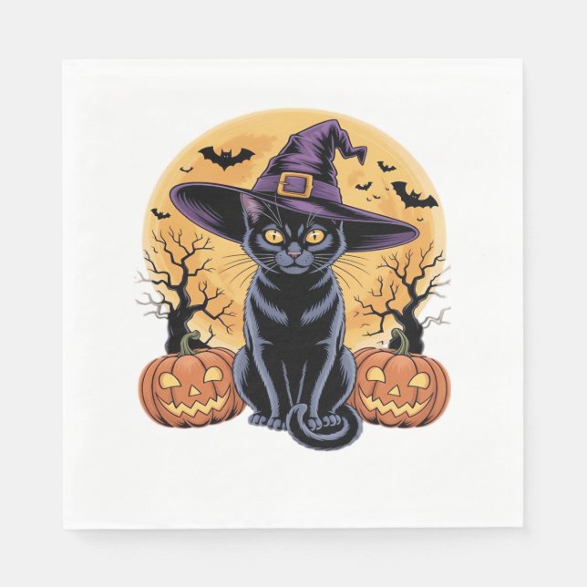 Servilleta De Papel Camiseta esencial para calabaza de Halloween (Anverso)