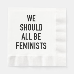 Servilleta De Papel Camiseta feminista - Todos deberíamos ser feminist
