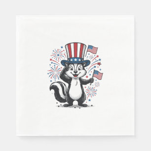 Servilleta De Papel Camiseta gráfica de fuegos artificiales vintage de