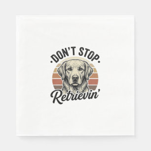 Servilleta De Papel Camiseta Gráfica de Grabado Vintage de Perro Retri