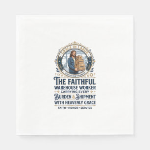 Servilleta De Papel Camiseta gráfica de logística de almacén de Jesús 