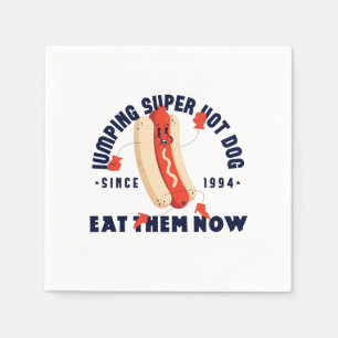 Servilleta De Papel Camiseta gráfica divertida de perro caliente de di