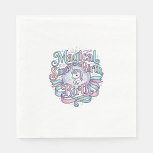Servilleta De Papel Camiseta Gráfica Original Unicornio Mágico Desde e
