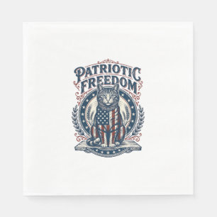 Servilleta De Papel Camiseta gráfica vectorial de gato de granero patr