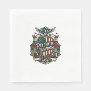 Servilleta De Papel Camiseta gráfica vectorial patriótica de vuelta a 