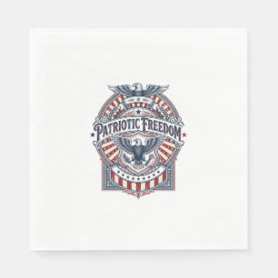 Servilleta De Papel Camiseta gráfica vectorial USA Fe patriótica sobre