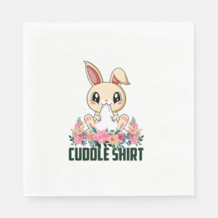 Servilleta De Papel Camiseta gruesa conejo pijamas camisas negras Rabb