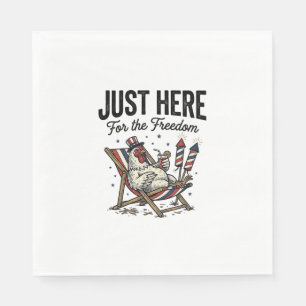 Servilleta De Papel Camiseta Patriótica Vintage Gallo de la Libertad D