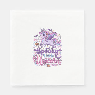 Servilleta De Papel Camiseta Retro de Unicornio Espeluznante Unicornio