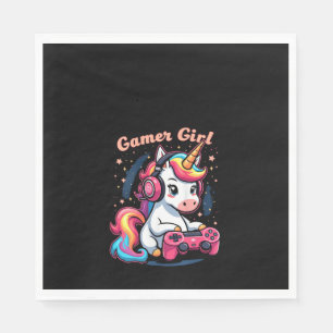 Servilleta De Papel Camiseta sin mangas de unicornio para chica jugado