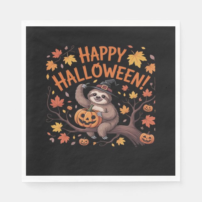 Servilleta De Papel Camiseta sobredimensionada del Día de Halloween (Anverso)