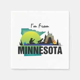 Servilleta De Papel CAMISETA soy de Minnesota
