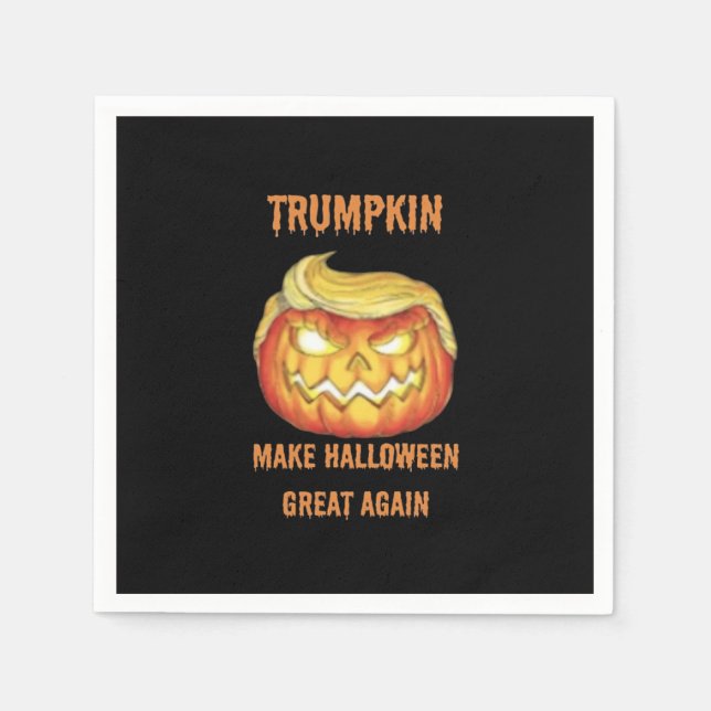 Servilleta De Papel Camiseta, Trumpkin, clásico de Halloween (Anverso)