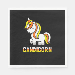 Servilleta De Papel Camiseta unicornio de Candicorn Fun Halloween