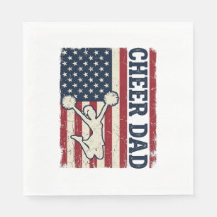 Servilleta De Papel Camiseta Vector Patriótica de la Bandera Americana