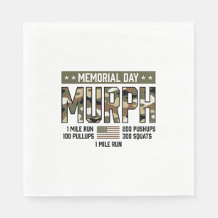 Servilleta De Papel Camiseta vector vintage de entrenamiento Murph del