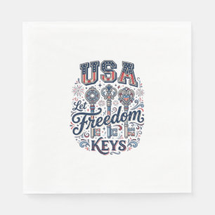 Servilleta De Papel Camiseta vectorial de diseño patriótico USA Deja l