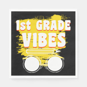 Servilleta De Papel Camiseta Vibraciones de Regreso a la Escuela 1er G