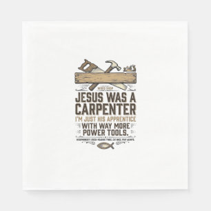 Servilleta De Papel Camiseta Vintage Aprendiz Carpintero Jesús Madera